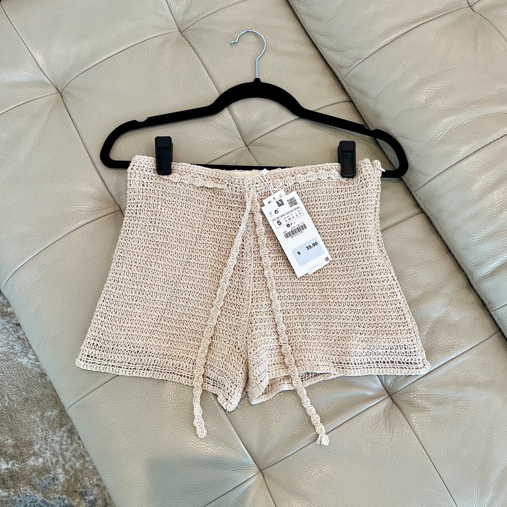 ZARA CROCHET SHORTS NEVER WORN WITH TAGS